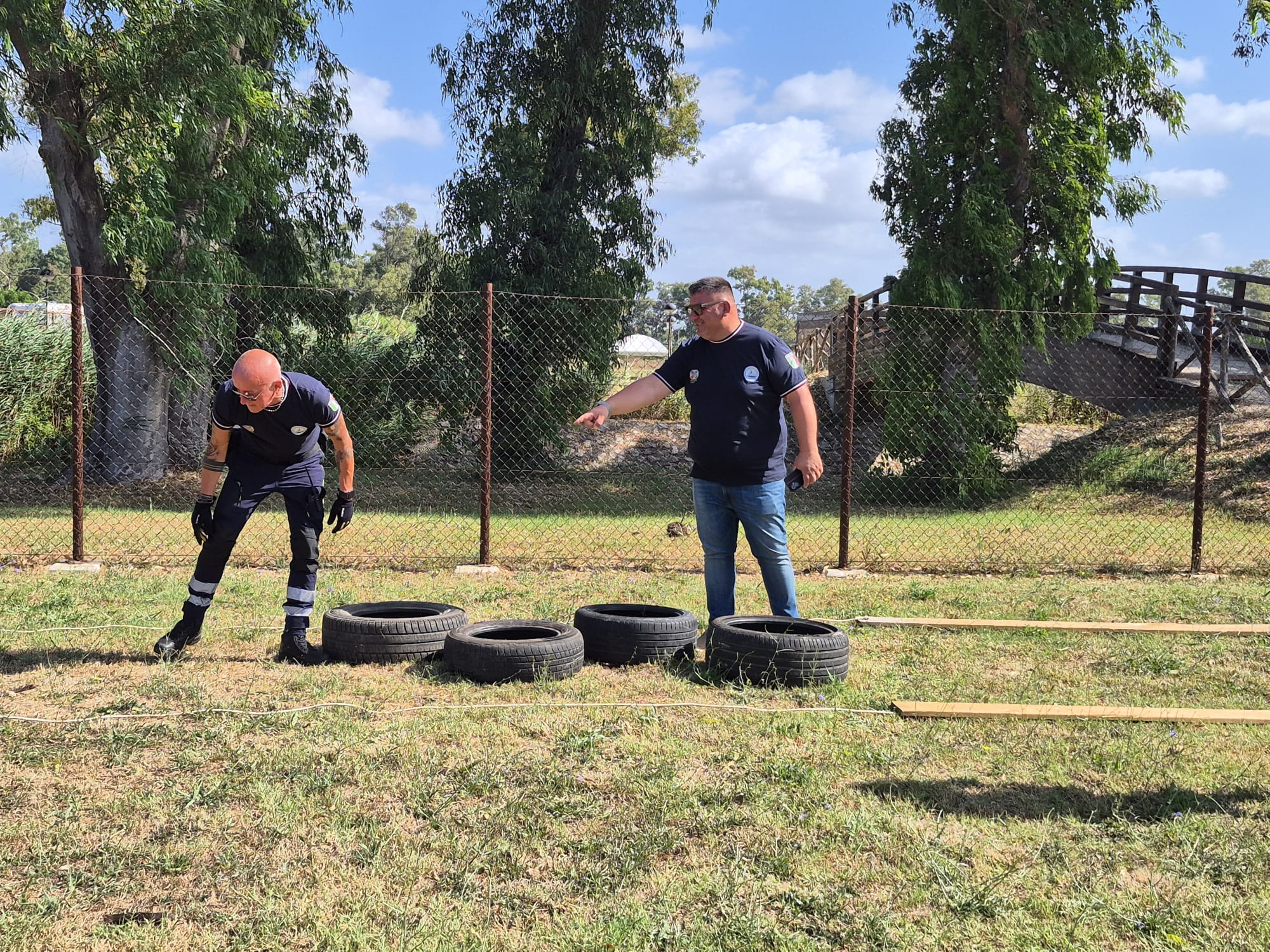 Esercitazione pratica con percorso a ostacoli